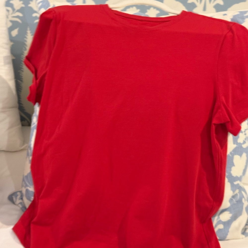Lululemon Athletica Bold Red Short Sleeve Tee